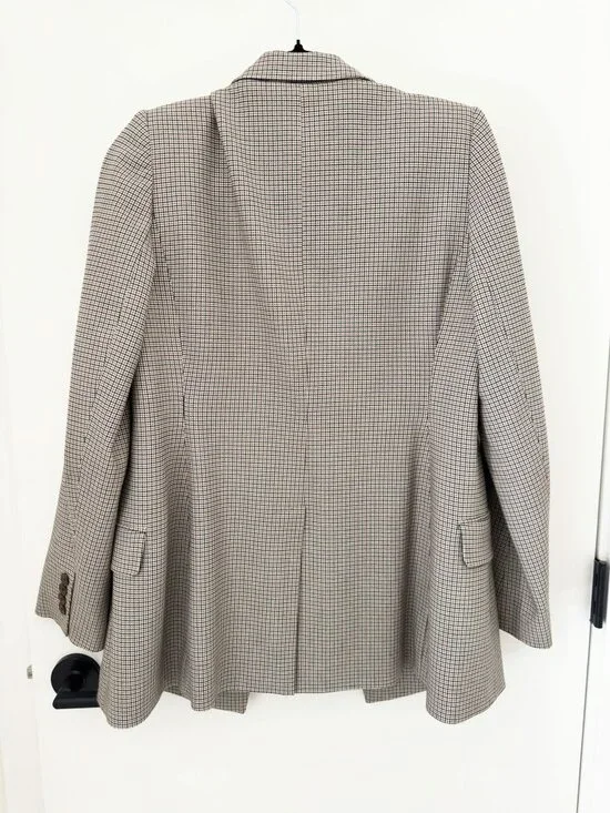ARITZIA BABATON Houndstooth Pattern Women's Size 6 Blazer Jacket - Picture 2 of 3